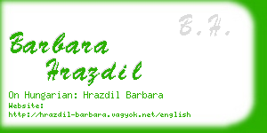 barbara hrazdil business card